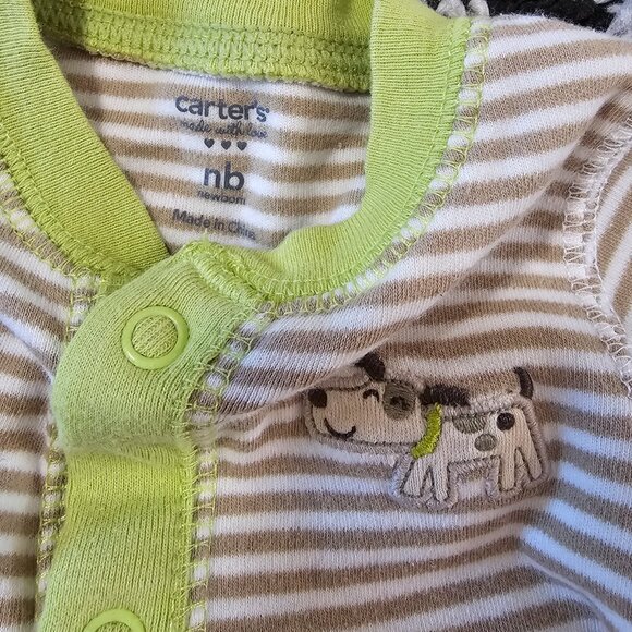 Carter's Baby Boy Striped Snap Closure Sleeper Newborn - Picture 2 of 3